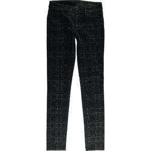 DL1961 Florence Instasculpt Dahlia Black Gray Plaid Skinny Jeans Women's 25 D013